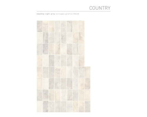 Motif de carreaux Country gris clair, format 30x60