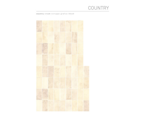 Carreaux Country Cream Sviluppo Grafico, 30x60 centimètres