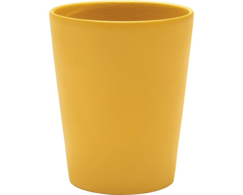 Pot de fleurs jaune