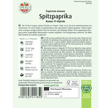Sachet de graines de poivron pointu Kostas F1 hybride
