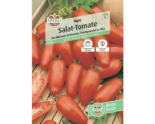 Samenpackung für Agro Salat-Tomaten der Marke Sperli