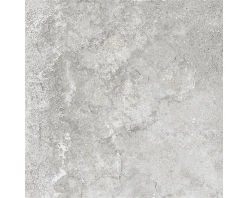 Carreau de sol gris aspect pierre.