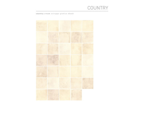 Motif de carreaux Country Cream, 60x60 cm