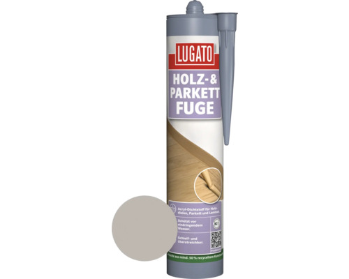Joint pour socle Lugato Fester Halt chêne argenté 310 ml Cartouche Lugato Mastic pour bois et parquet