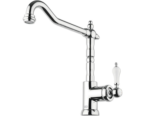 Robinet de cuisine avec bec pivotant et levier