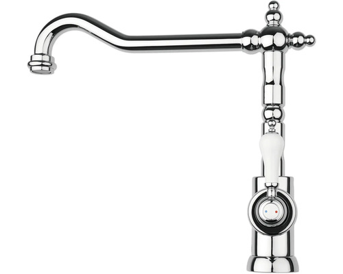 Robinet avec bec incurvé et levier