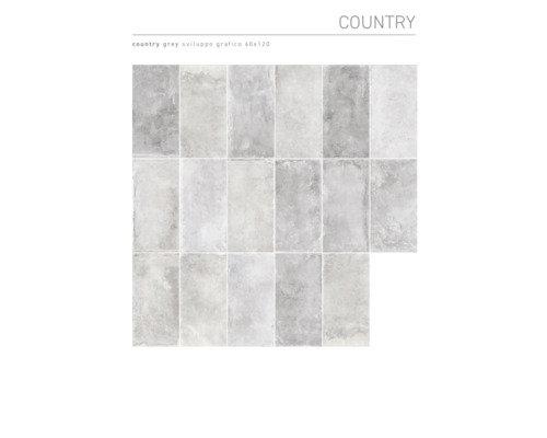 Carreaux Country Gris, graphique 60x120