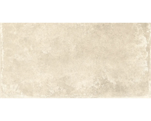 Carreau de sol beige avec décor en pierre