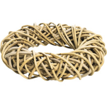 Couronne de porte décorative en rotin