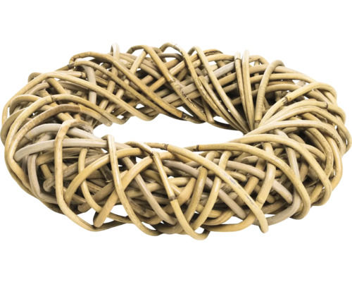 Couronne en rotin Ø 30 cm nature Couronne de porte décorative en rotin