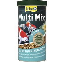 Tetra Pond Multi Mix 4in1 Fëschfudder fir gesond Fësch a kloert Waasser