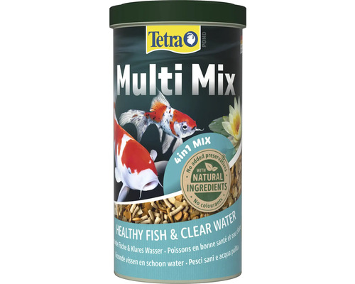 Tetra Pond Multi Mix 4en1 Nourriture pour poissons pour des poissons sains et une eau claire