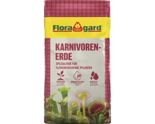 Terreau pour plantes carnivores Floragard, terre spéciale pour plantes carnivores