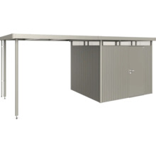 Metall Gerätehaus mit Überdachung und Tür
