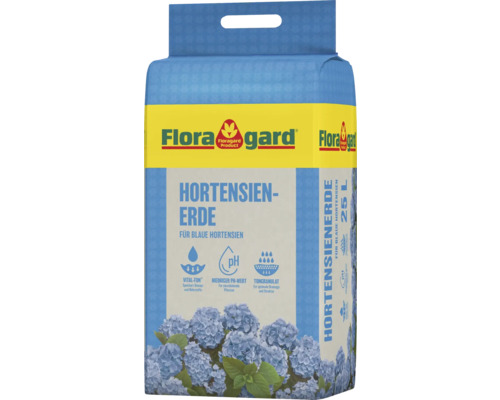 Sac de terreau pour hortensias avec un contenu de 25 litres