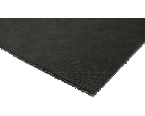 Gros plan d'une bâche d'étanchéité noire.