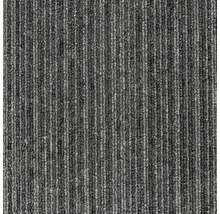 Tapis gris à structure côtelée