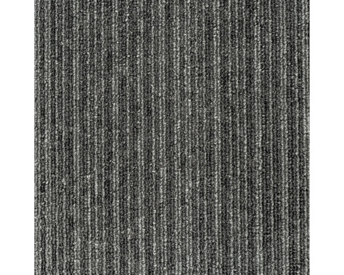 Tapis gris à structure côtelée