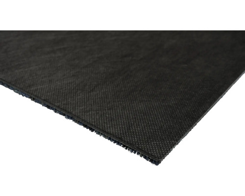 Gros plan d'un tapis de protection de chantier noir.