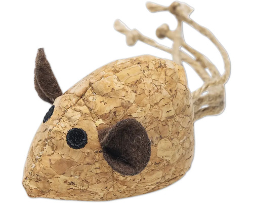 Spielzeugmaus aus Kork für Katzen