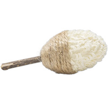 Putzer mit Holzstiel und Garn