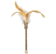 Katzenangel mit Federn und Glöckchen