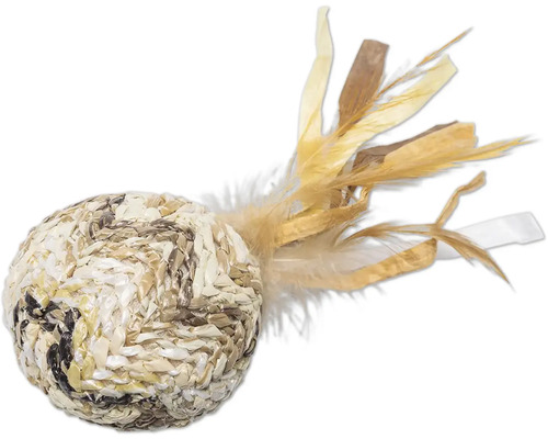 Spielzeugball für Katzen mit Federn