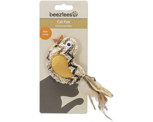 beeztees Katzenspielzeug Vogel mit Katzenminze auf Verpackung