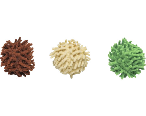 Drei Dekokugeln aus Chenille