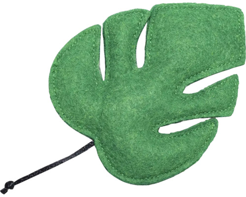 Monstera Blatt aus Filz mit Kordel