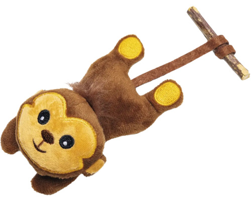 Plüschtier Affe mit Holzstange