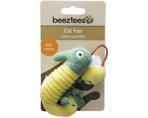 Beeztees Katzenspielzeug mit Katzenminze in Form einer Raupe