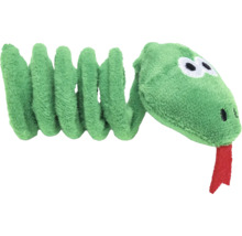 Plüschtier Schlange mit Augen und Zunge
