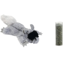 Katzenspielzeug Waschbär mit Katzenminze