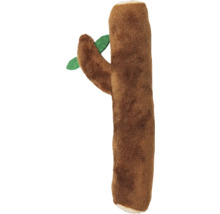 Kratzbaum für Katzen in Baumstammform mit Blättern.