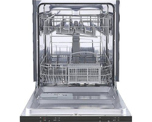 Geöffneter Geschirrspüler mit Geschirrkörben