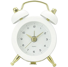 Réveil blanc avec cloches