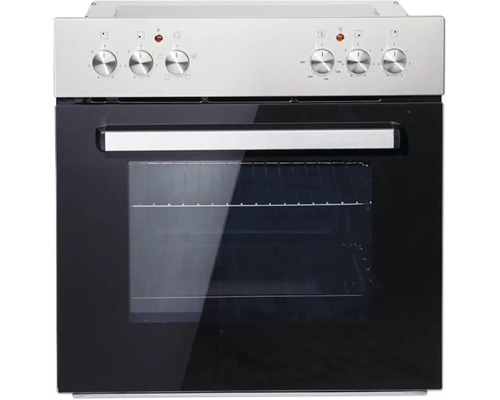 Freistehender Elektroherd mit Bedienfeld und Sichtfenster