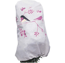 Housse de protection pour plantes avec motif d'oiseaux et de fleurs