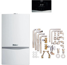 Système de chauffage Vaillant avec accessoires et écran correspondant