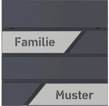 Plaque de nom avec l'inscription Famille Muster