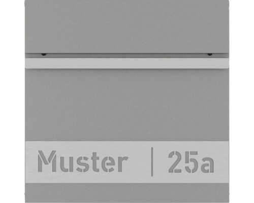 Briefkasten mit der Aufschrift Muster 25a