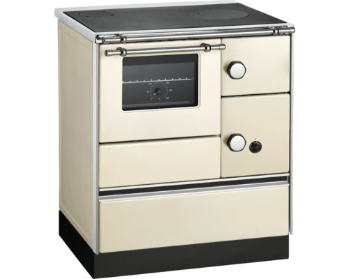 Holzherd mit Kochfeld und Backofen