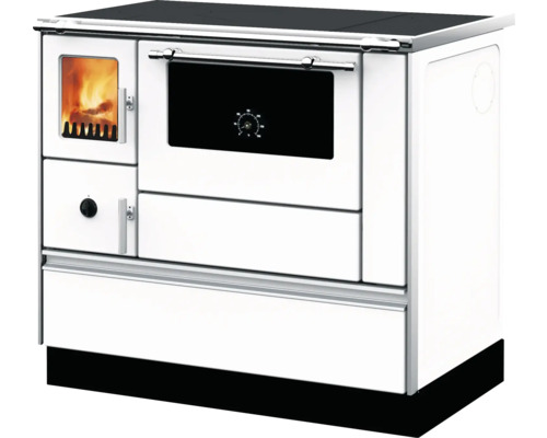 Holzherd mit Backofen und Sichtfenster