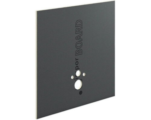 Isolierplatte mit vorgefertigten Aussparungen für Sanitärinstallationen