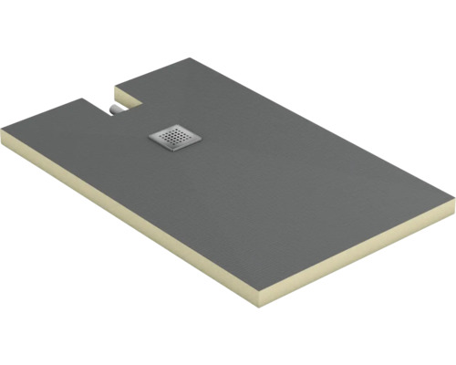 Ebenerdige Duschwanne mit Ablaufgarnitur