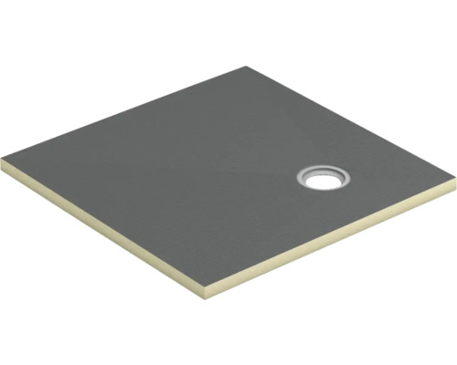 swisspor Befliesbares Duschelement swissporBOARD Doccia Punto dezentral 140 x 90 x 4 cm 300077 Quadratische Duschwanne mit Ablauf