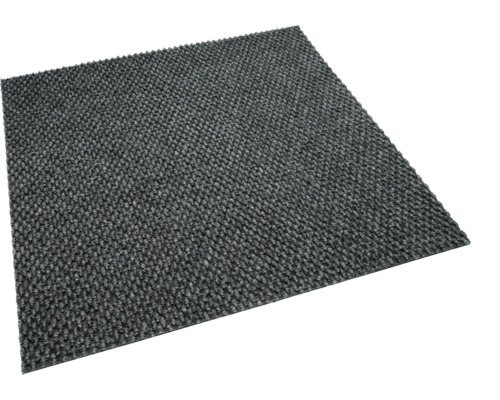 Tapis de propreté gris avec structure à picots