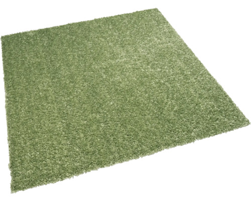 Tapis carré à poils longs