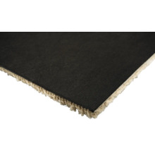 Nahaufnahme eines Teppichs mit Textilrücken